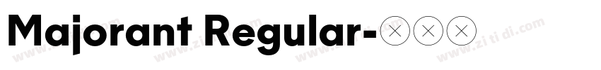 Majorant Regular字体转换